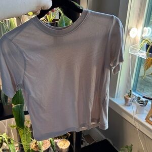 Classic cream/seashell gray Women's crop Top